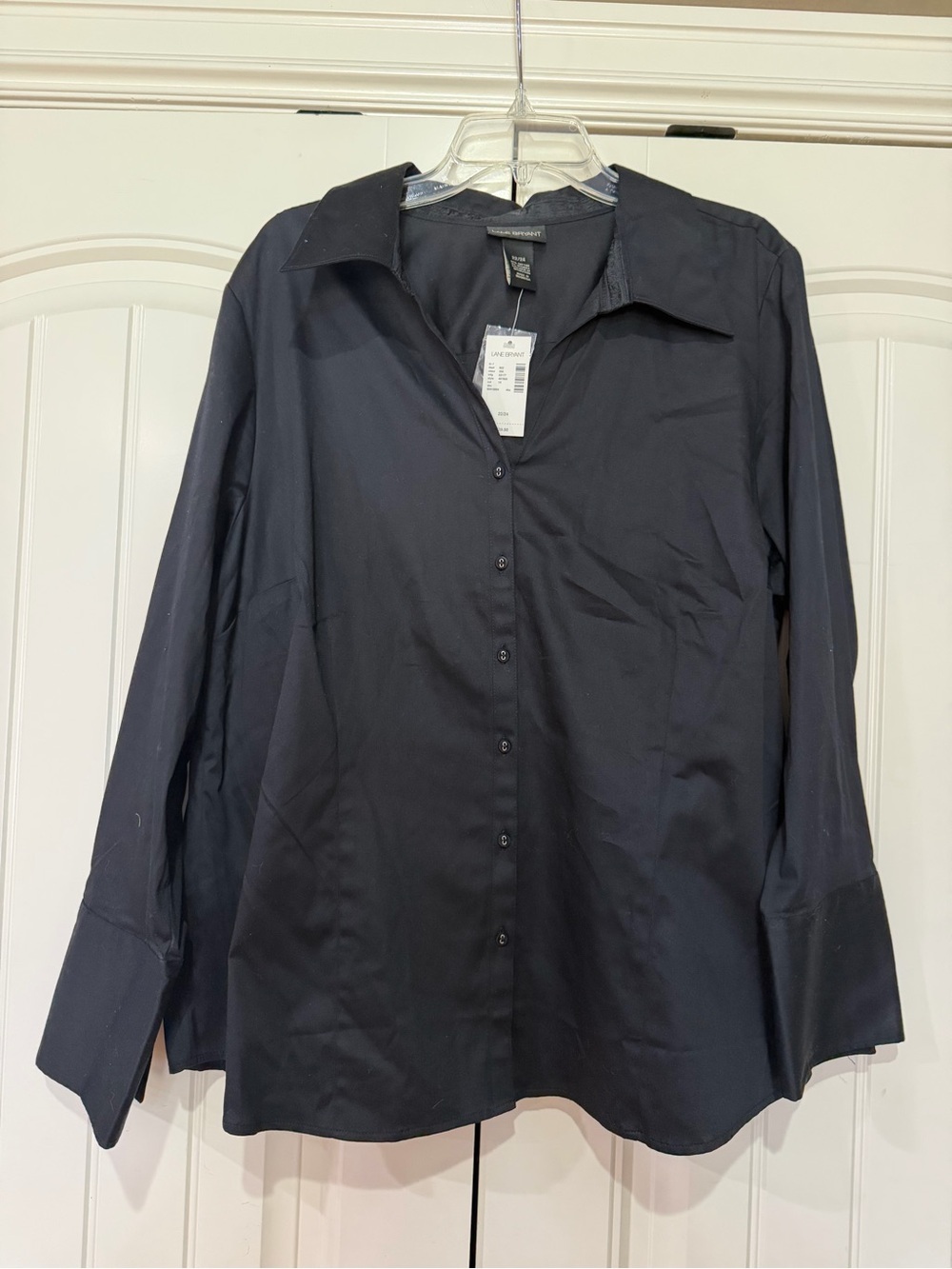 Lane Bryant Black Button-Up Blouse size 22/24